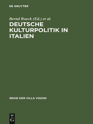 cover image of Deutsche Kulturpolitik in Italien